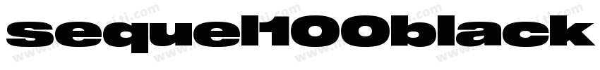 sequel100black 45字体转换